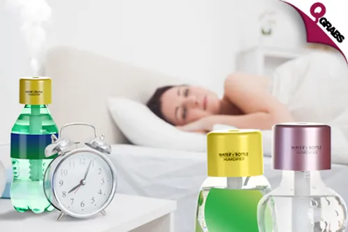 From QR29 Improve the Air with a Mini Bottle Cap Air Humidifier - Choose from 2 Smart Colors! (Up to QR158 Value)